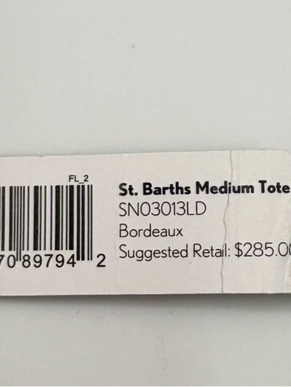 St. Barths Medium Woven Neoprene Tote + Pouch, Wine, NWT + Dust Bag
